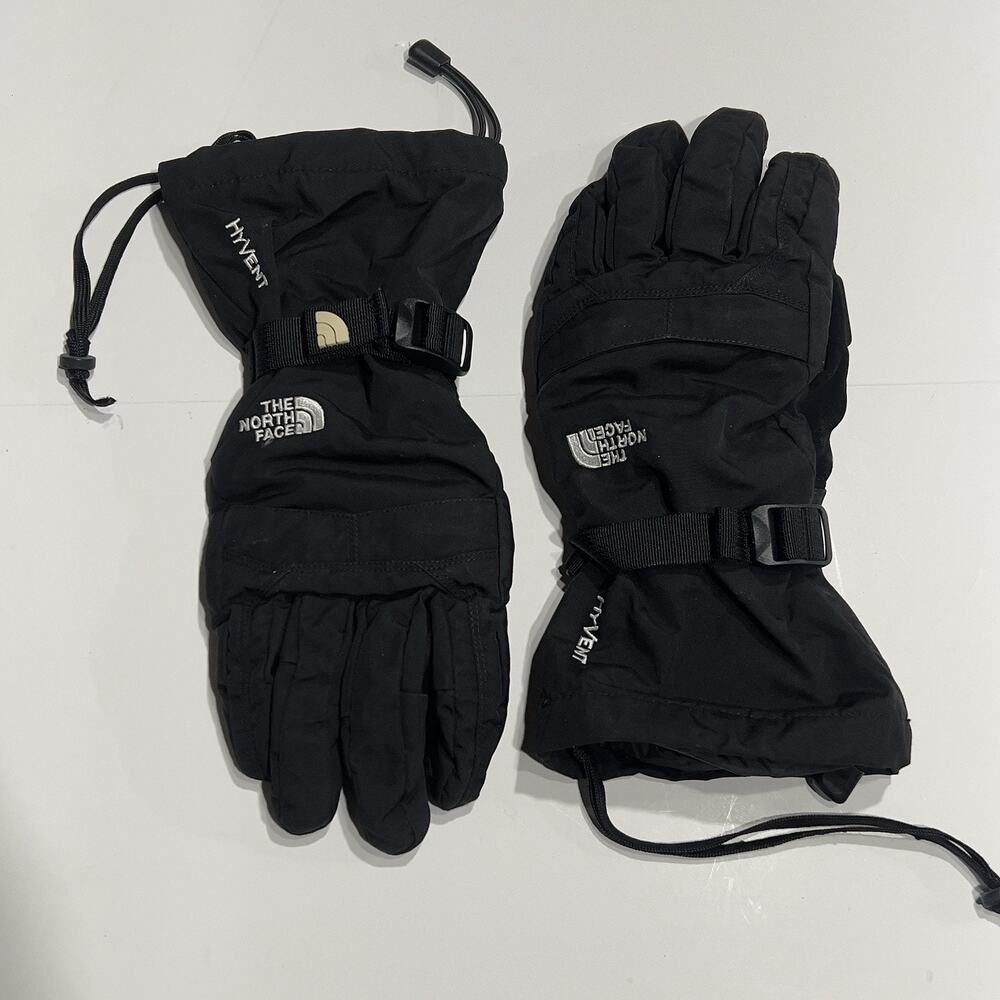 The North Face Hyvent Snow Gloves Black Mens Medium Insulated Waterproof